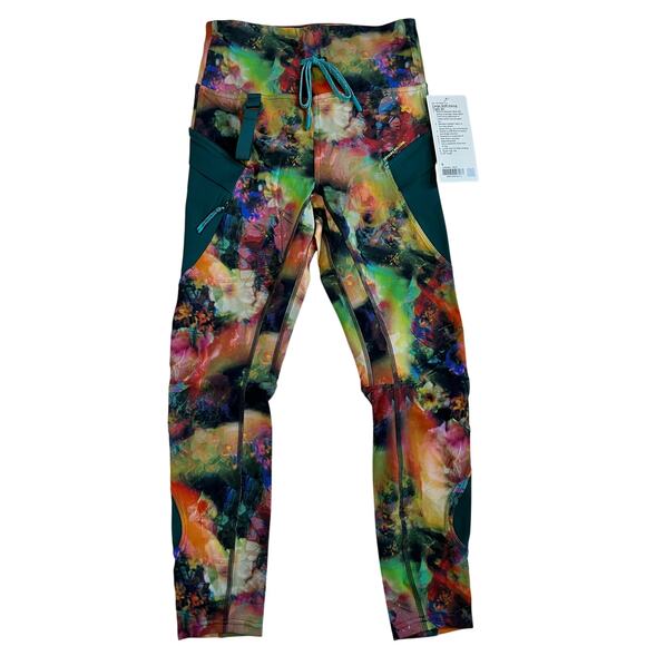 Lululemon Cargo Super High-Rise Tight 28” Size 6 “Detours Welcome” Multi-Print - Picture 2 of 10